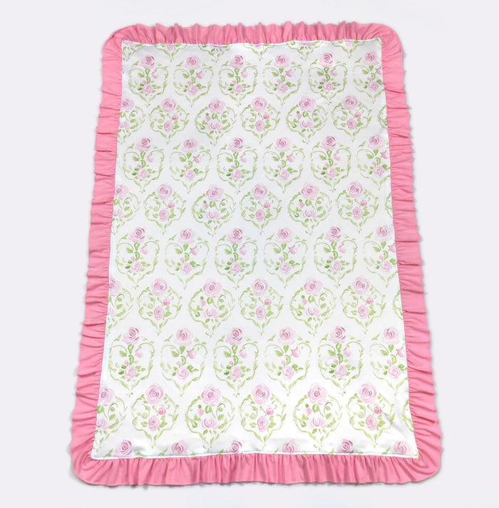 Pink Rose Baby Blanket
