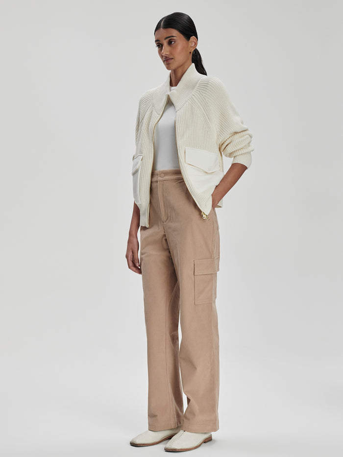 Stucco|Sabina Straight Leg pants in Stucco, 31.5 inseam, front view showing straight-leg silhouette.