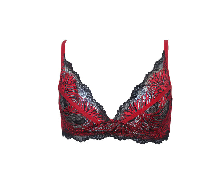 Pomegranate Love Comfy Lace Bralette - Carol Coelho Intimates