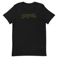 Psych Outline Logo T-Shirt front view showing graphic design