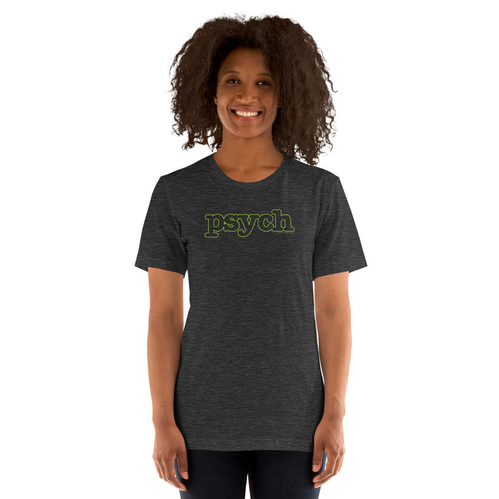 Psych Outline Logo T-Shirt lifestyle flat lay