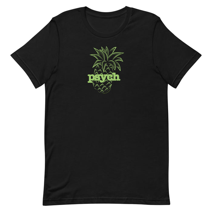 Psych Pineapple T-Shirt front view showing graphic design