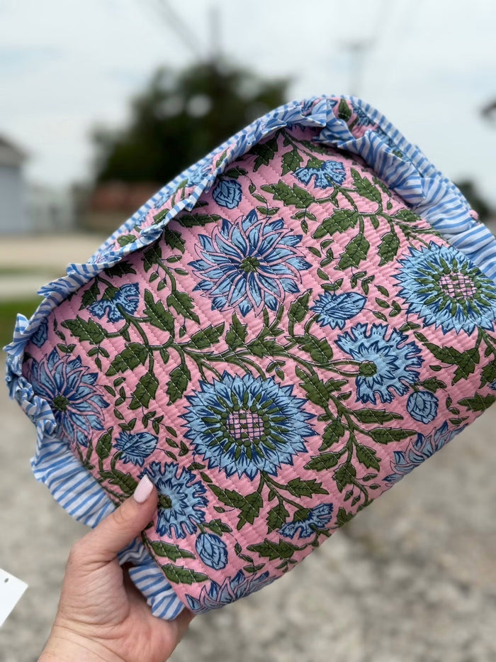 Quilted Cosmetic Bag