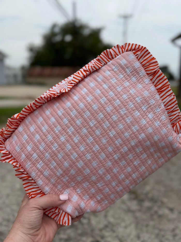 Quilted Cosmetic Bag