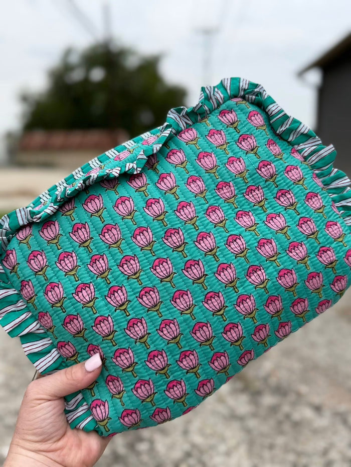 Quilted Cosmetic Bag