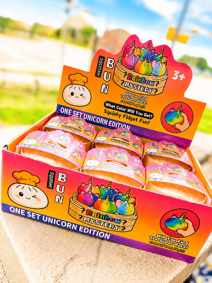 Rainbow Unicorn Dumpling Squishy