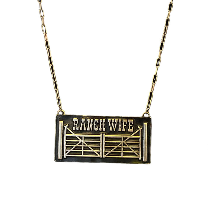 Ranch Wife Bar Necklace