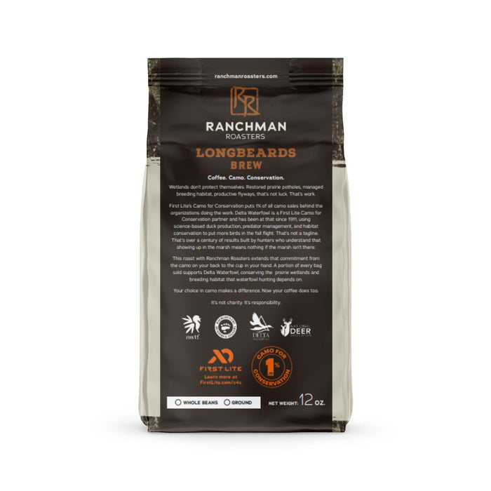 Ranchman Roasters coffee package on a white background