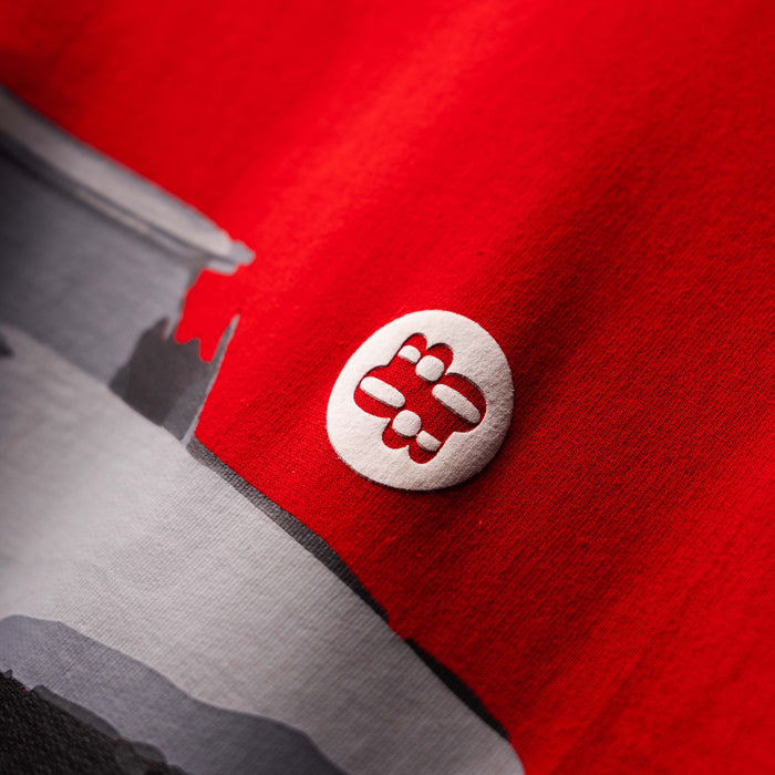 Red Crash Puff Print T-Shirt