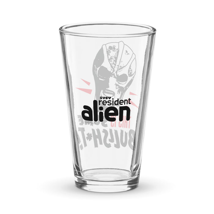 Resident Alien 16 oz glass drinkware