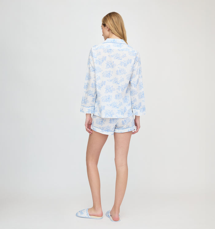 Roller Rabbit x Hill House Leila Lounge Set - Blue Sherwood Forest Monkey