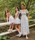 Roller Rabbit x Hill House Scarlett Nap Dress - Blue Sherwood Forest Monkey