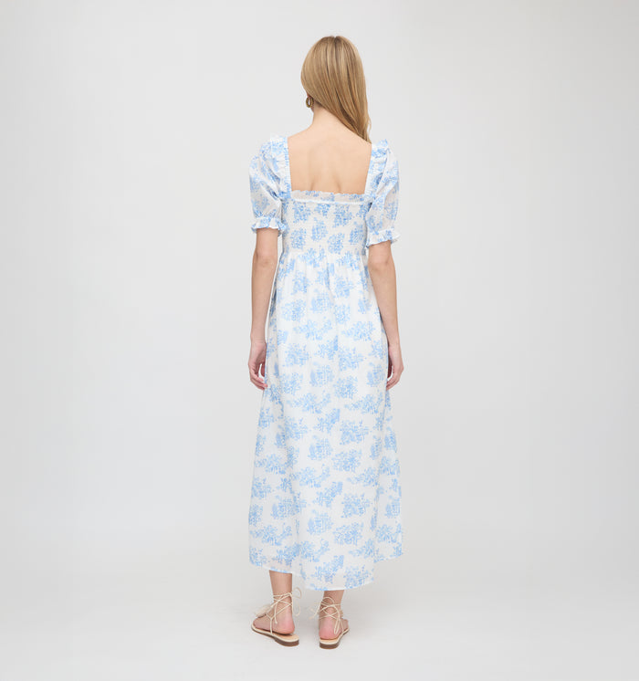 Roller Rabbit x Hill House Scarlett Nap Dress - Blue Sherwood Forest Monkey