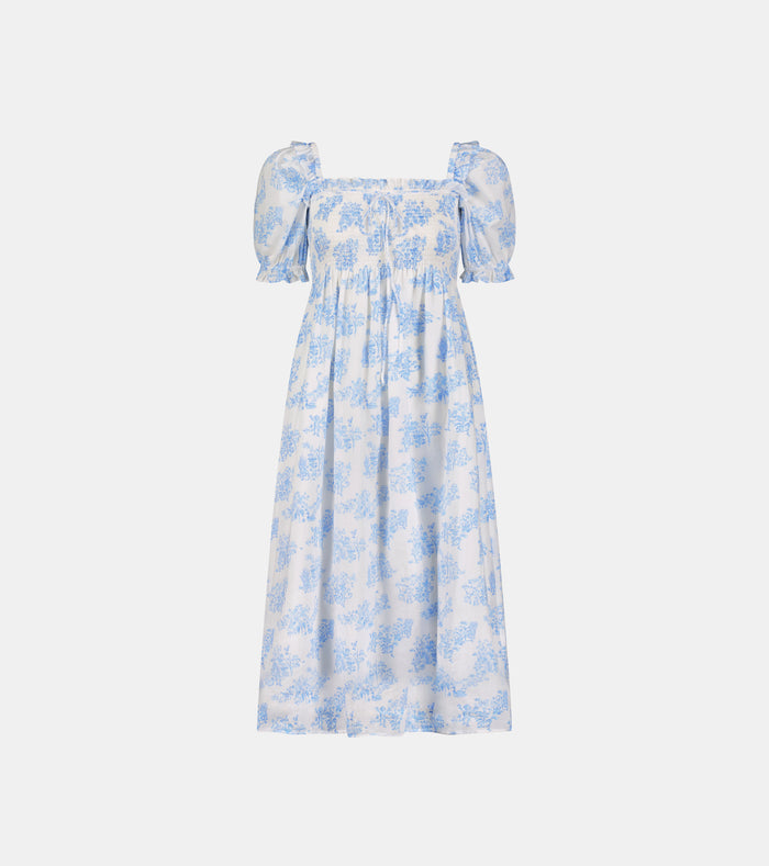 Roller Rabbit x Hill House Scarlett Nap Dress - Blue Sherwood Forest Monkey