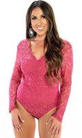Rose Lace Bodysuit (Large)