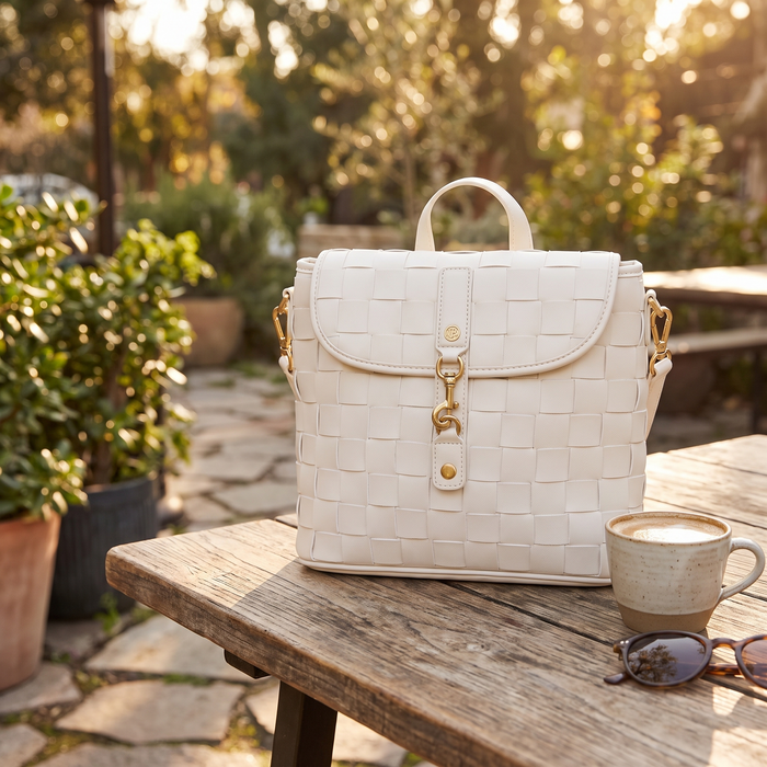 Rosie White Mini Backpack
