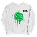 Rotten Tomatoes green splatter crewneck sweatshirt front view featuring the iconic logo