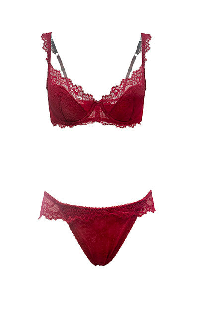 Ruby Red Stretch Lace Panty