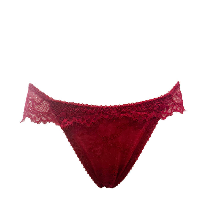 Ruby Red Stretch Lace Panty