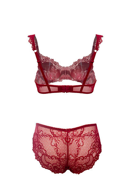 Ruby Red Stretch Lace Panty