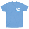 Run PCA. Electric Blue (Pocket Logo) shirt featuring Pete Crow-Armstrong by Obvious Shirts