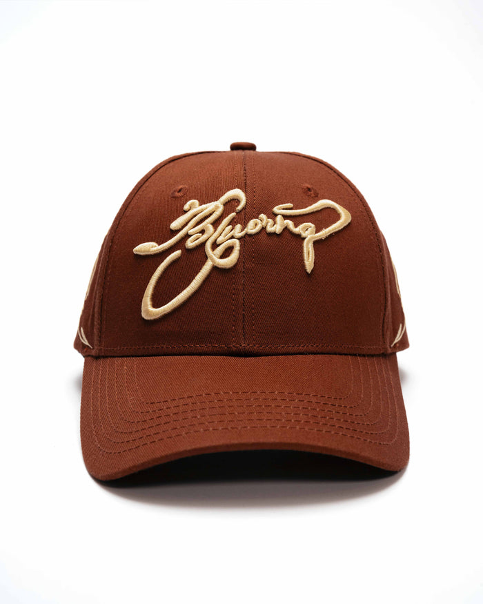 Rust And Beige Cap
