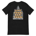 Black Saturday Night Live t-shirt featuring the Live From New York graphic on the front chest