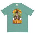 Folded seafoam green Saturday Night Live Stefon t-shirt showcasing the soft ring-spun texture