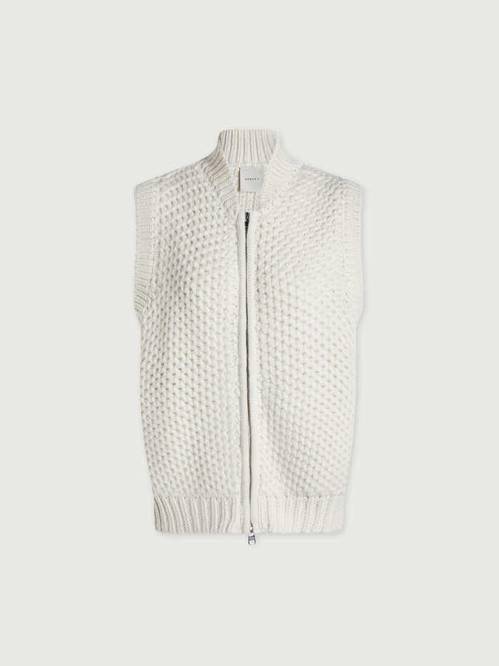 Seraphina Sleeveless Zip-Through Knit