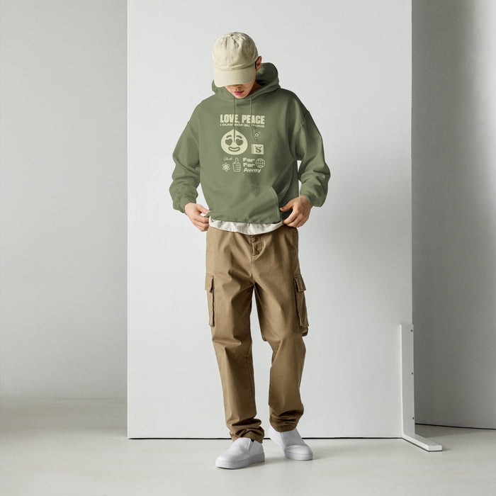Close-up of the Shrek graphic on the hoodie chest