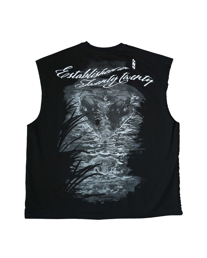 Silent Croc Cut Sleeve T-Shirt