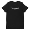 Snapped Logo T-Shirt front view in black