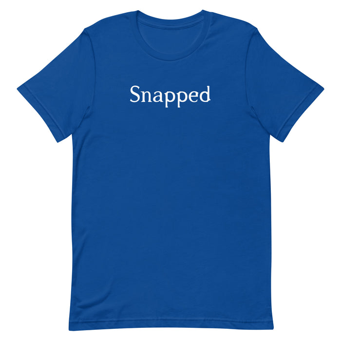 Snapped Logo T-Shirt fabric texture close-up