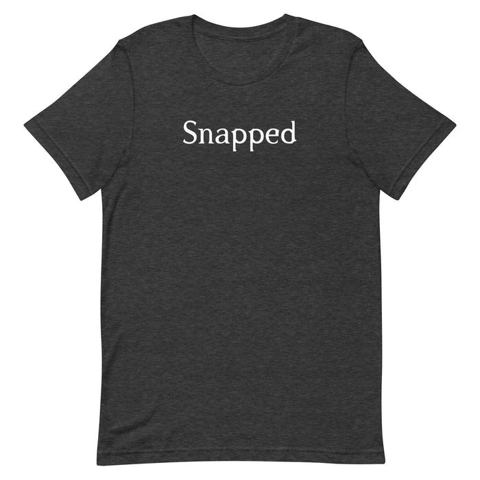 Snapped Logo T-Shirt back view in red