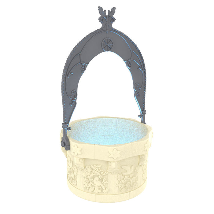 Top-down view of the 100oz plastic popcorn bucket interior and rim
