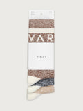 Acorn/ Charcoal/ Sand|Spencer Sock 3 Pack Marl in bouclé-effect yarn with Marl, Varley logo stripe, and contrast heel/toe; ideal for cooler weather and at-home padding.