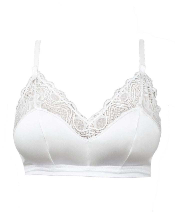 Spider's Web Satin and Lace Bralette - Carol Coelho Intimates