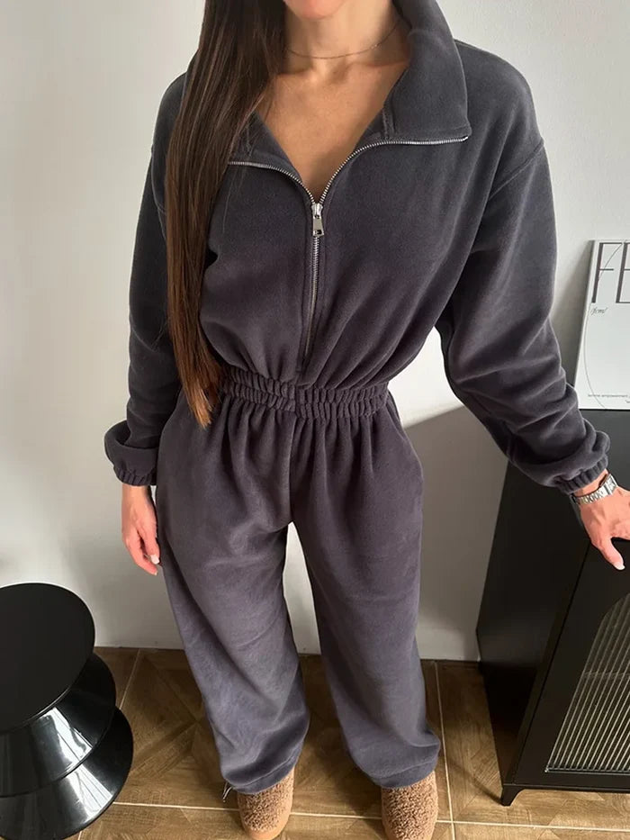 Sports and Leisure Contrast Color Jumpsuit Fashion Trend Street Jumpsuit Women’s Suit New Women Clothing