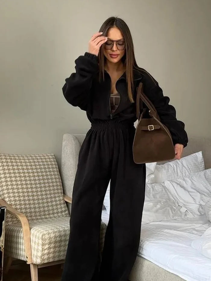 Sports and Leisure Contrast Color Jumpsuit Fashion Trend Street Jumpsuit Women’s Suit New Women Clothing