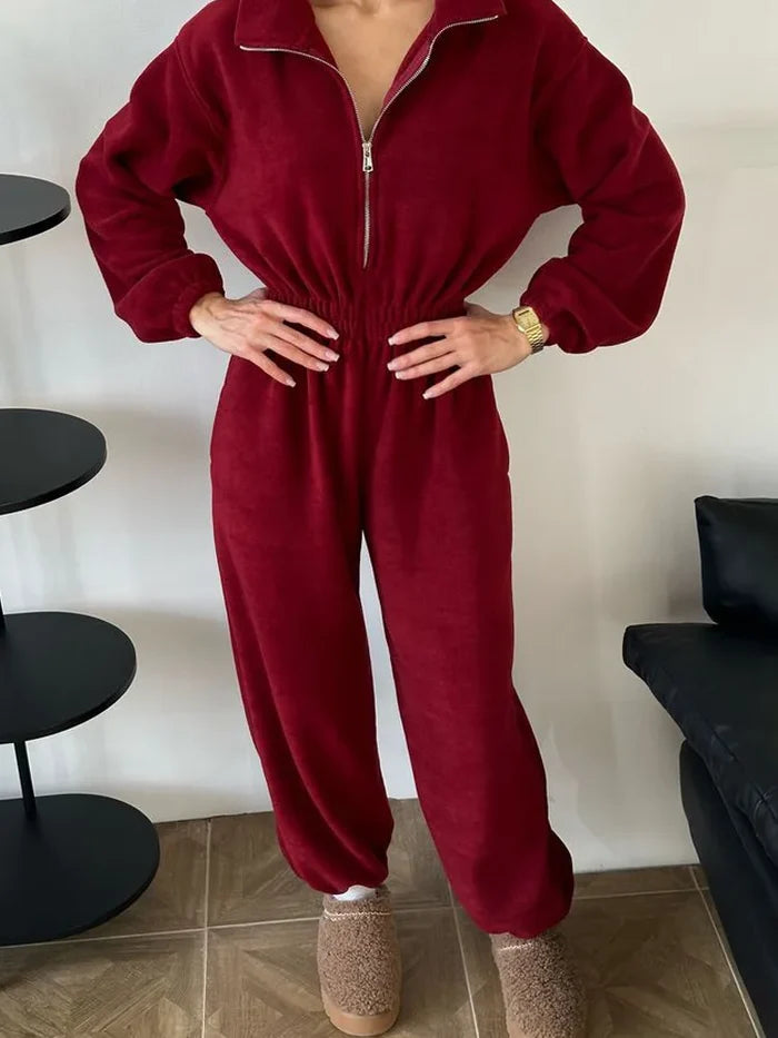 Sports and Leisure Contrast Color Jumpsuit Fashion Trend Street Jumpsuit Women’s Suit New Women Clothing