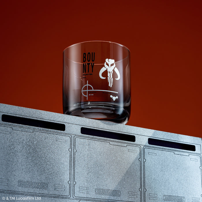 Star Wars Mandalorian drinkware set of two glasses in gift box packaging