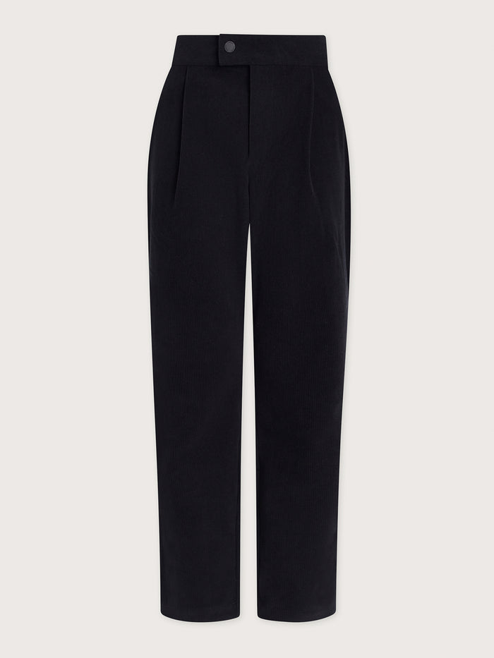 Stretch Needle Cord Tapered Trouser Long