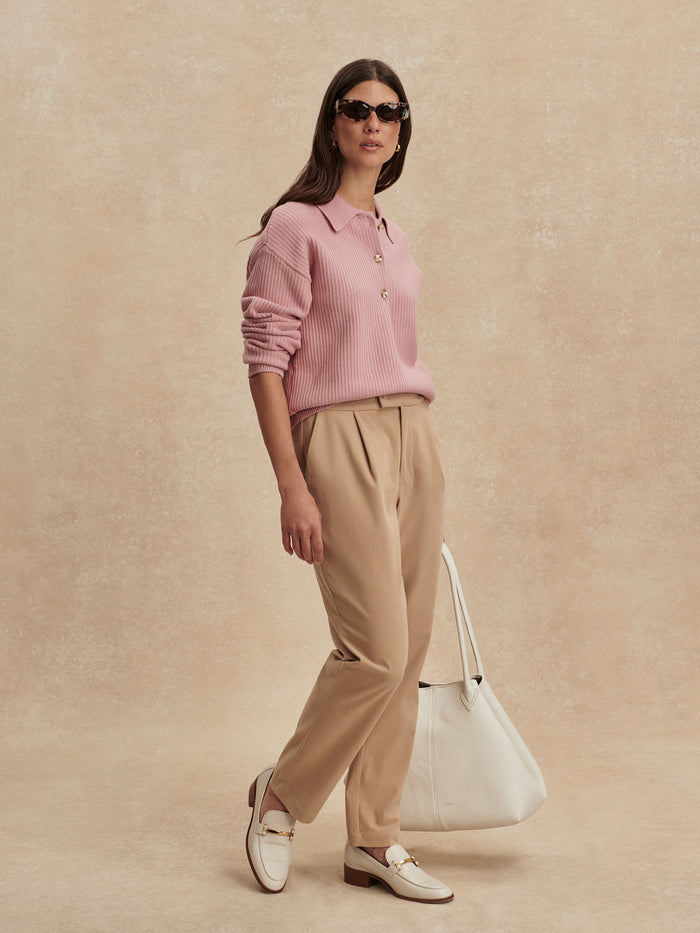 Light Taupe|Cohen Reg Tapered Leg 27 Light Taupe Jeans, front view, regular tapered fit, 27in inseam.