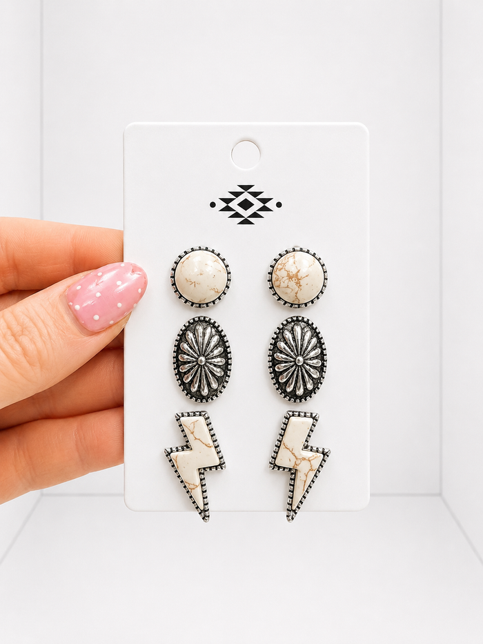 Stud Set Earrings