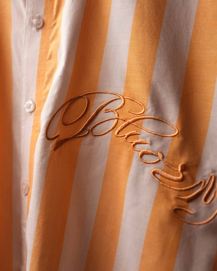 Sunfade Stripe Shirt Embroidered Front Branding