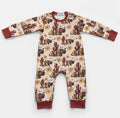 Sunset Buffalo Boy Romper
