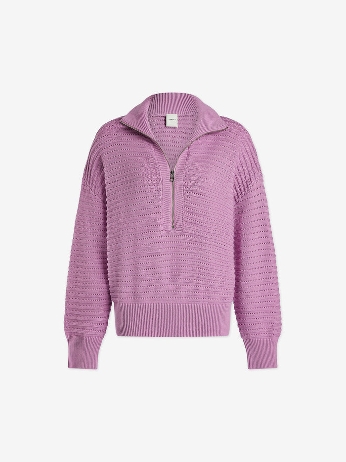 Tara Pointelle Half Zip