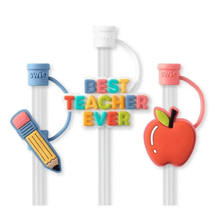 Teacher Life Straw Topper