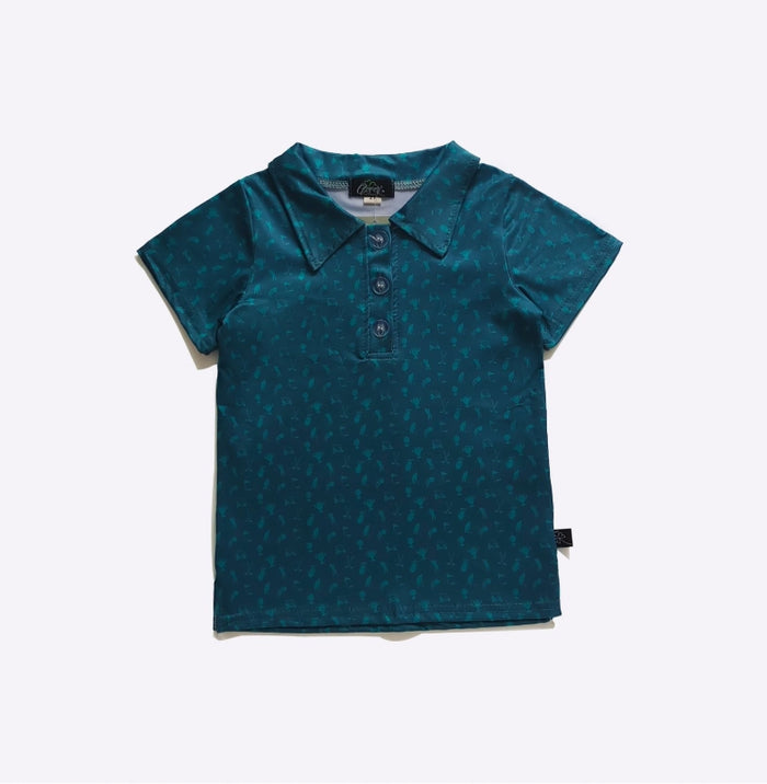 Teal Tee Polo