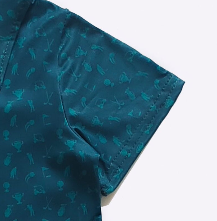 Teal Tee Polo